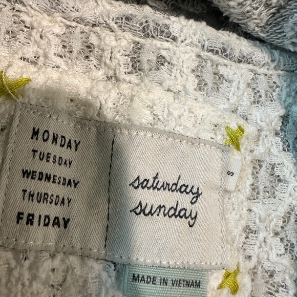 Anthropologie Saturday Sunday Open Front Waterfall Drape Collar Knit Cardigan - Picture 5 of 8